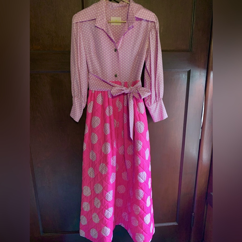 Vintage Jane Martin quilted dress